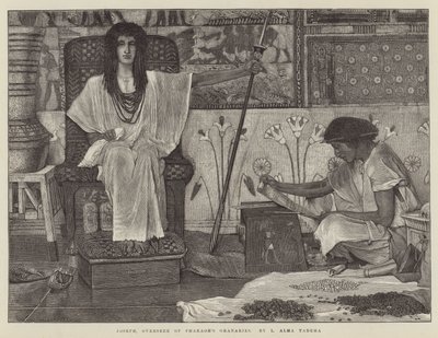 Giuseppe, Sovrintendente dei Granai del Faraone da Lawrence Alma Tadema